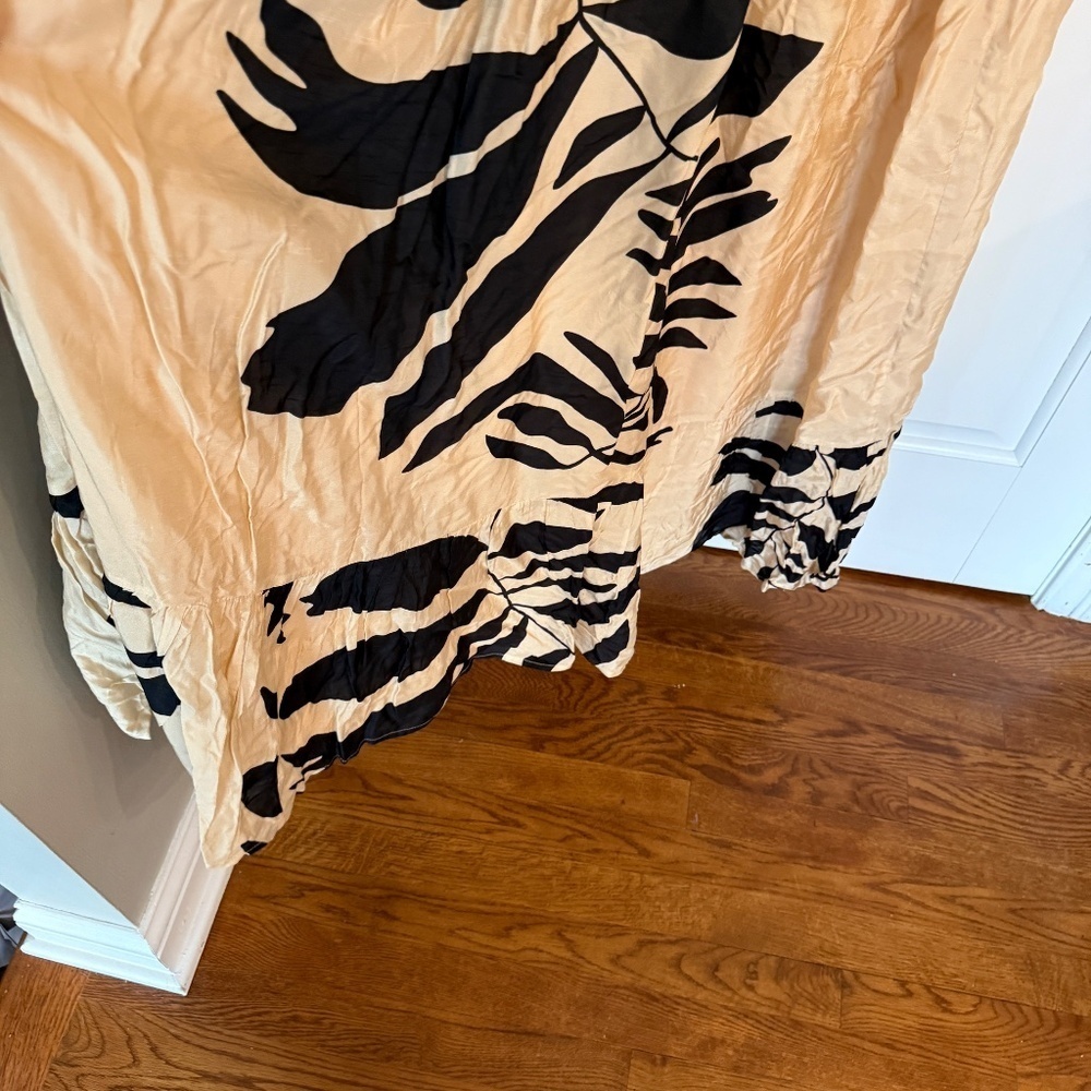 New! Anthropologie LetMeBe Palm Printed One Shoulder Maxi Dress 45477 - Picture 8 of 14